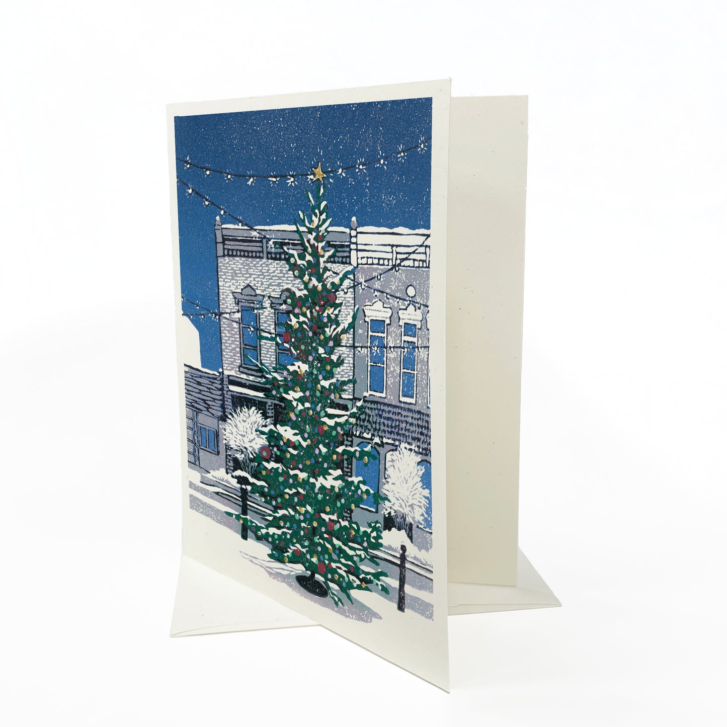 Christmas on Main Street Greeting Card