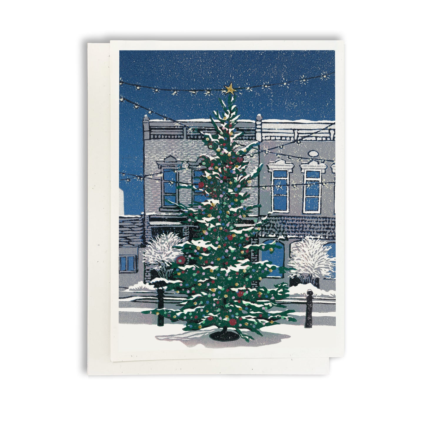 Christmas on Main Street Greeting Card