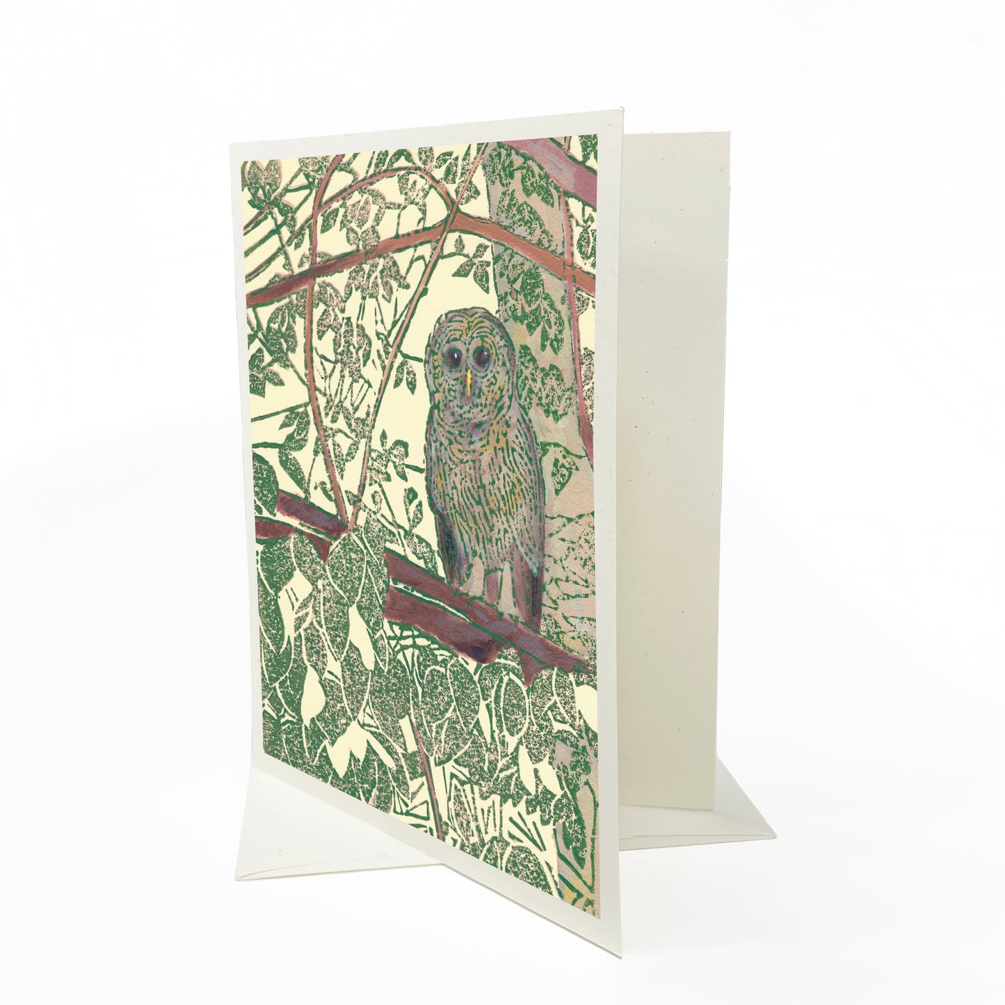 Hidden Owl Blank Greeting Card