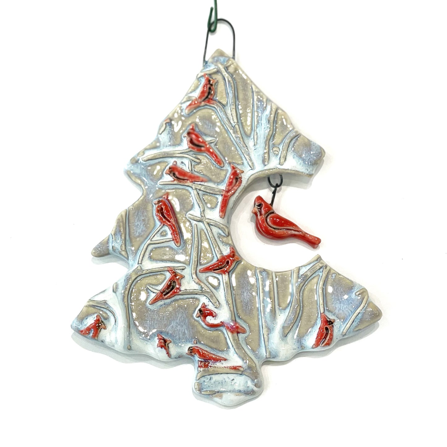 Cardinal Tree Ornament by Jeanne DeHaan
