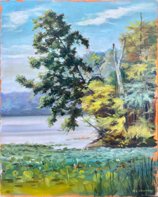 Cedar on the Lake - oil
