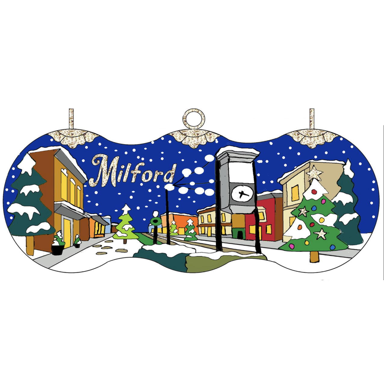 Milford Lights Cloisonné Ornament