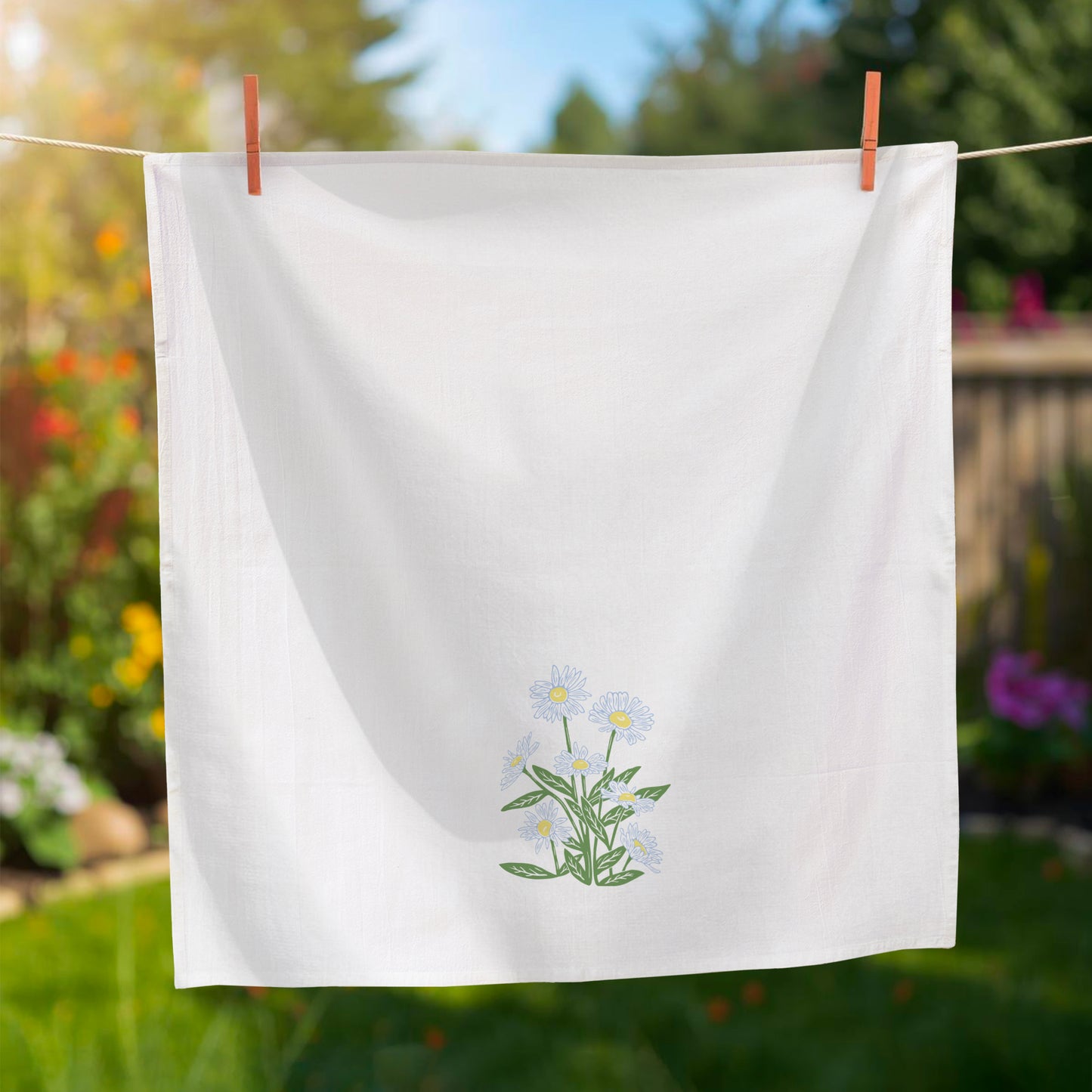 Flower Sack Kitchen Towel - Daisies