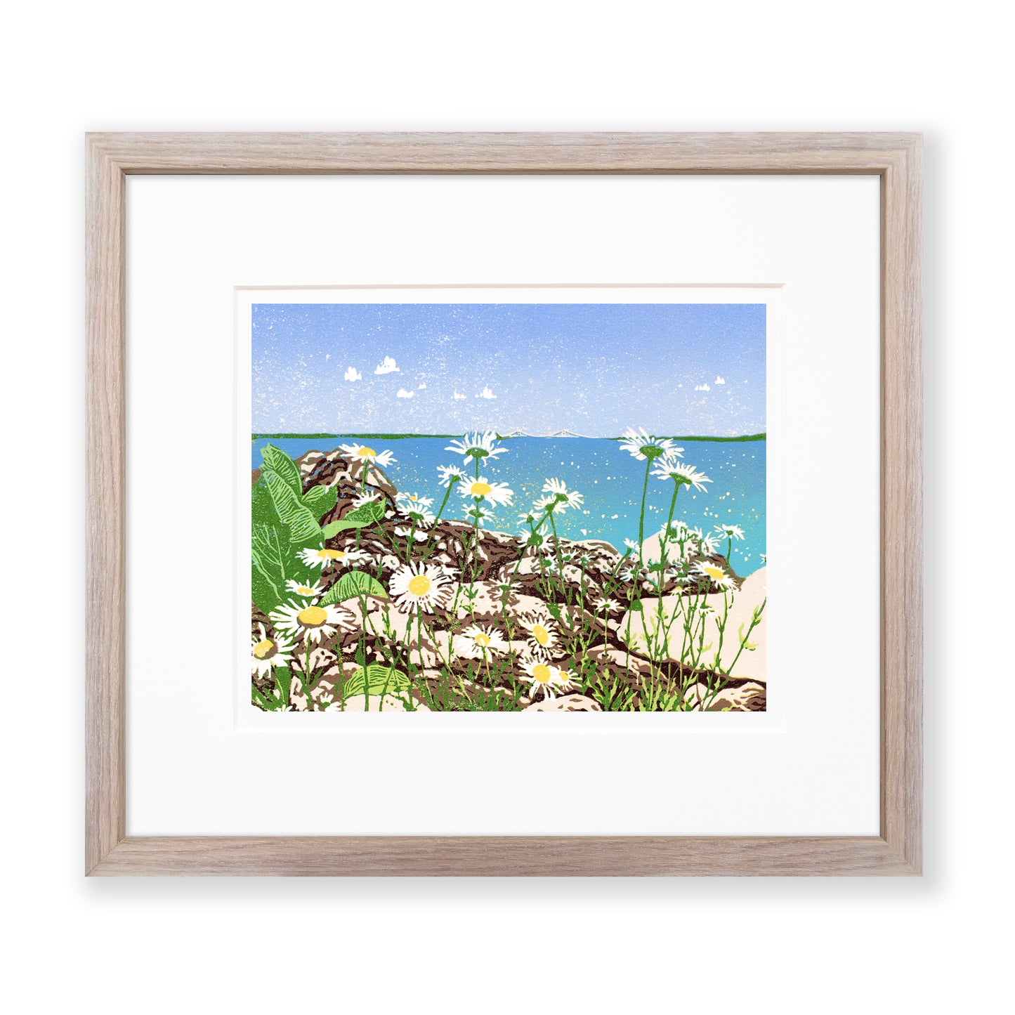Daisy Shore Original Block Print