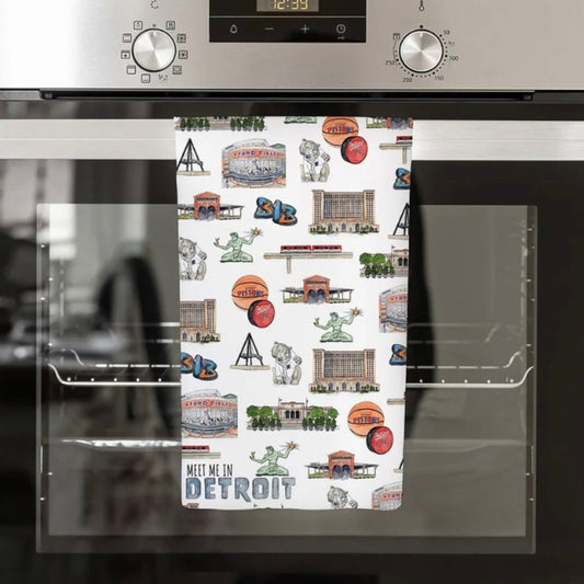 Meet Me in Detroit Towel (15" x 25")