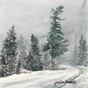 UP Winter – watercolor