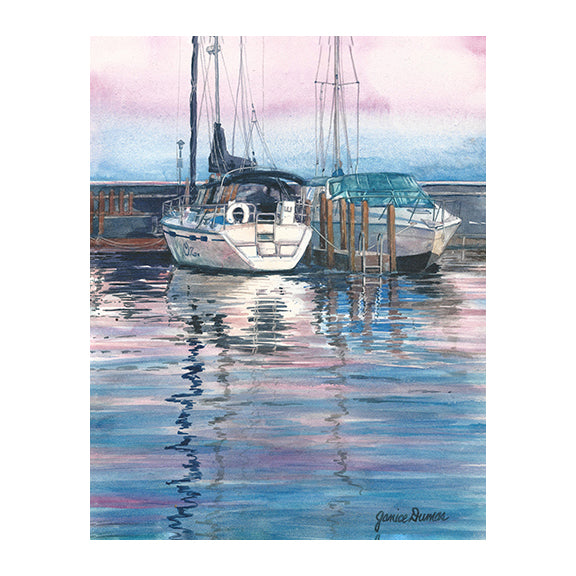 Evening Reflection is an original painting by Michigan Artist Janice Dumas.