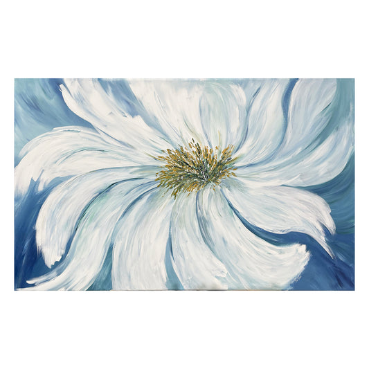 Beautiful, soft botanical art to brighten your home's decor. Inspired by the blooms of a daisy in artist Sue Gilbert's garden.