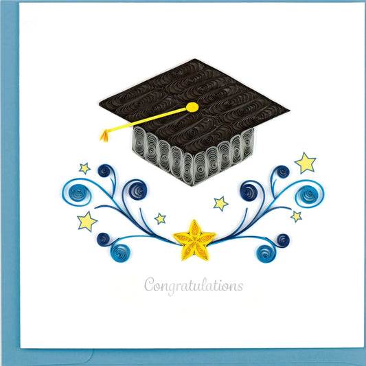 Quilled Graduation Congrats Greeting Card