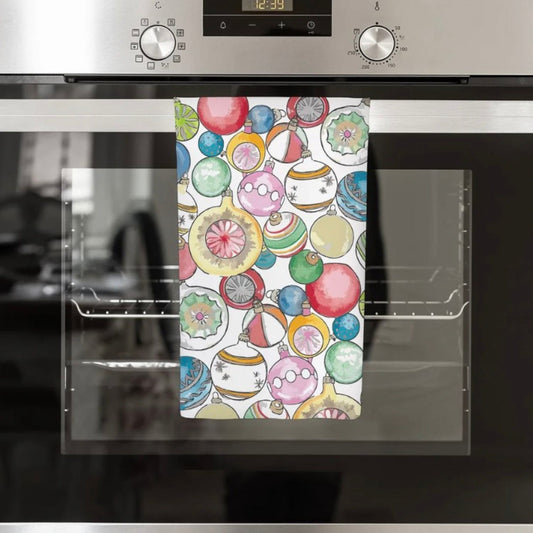 Vintage Ornaments Towel (15" x 25") by Abigail Leigh Designs.