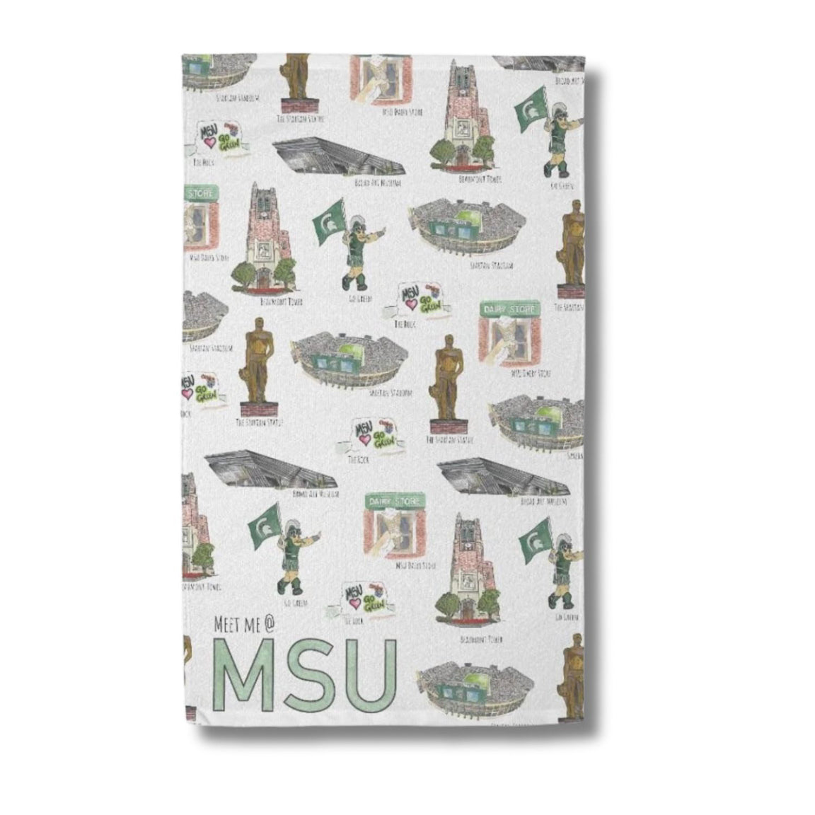 Meet Me at MSU Hand Towel (15" x 25")