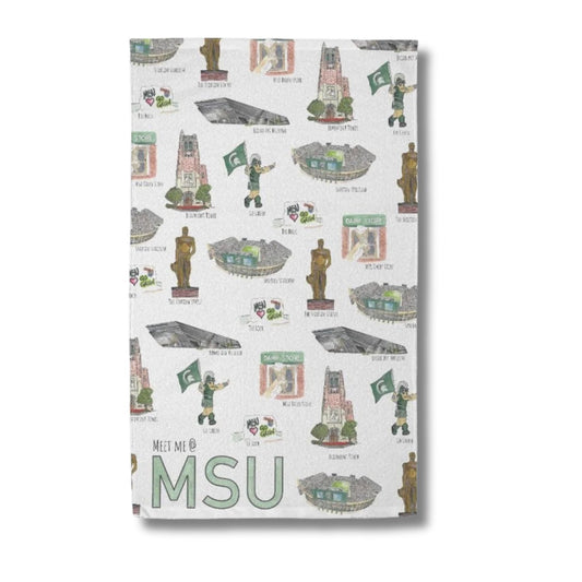 Meet Me at MSU Hand Towel (15" x 25")