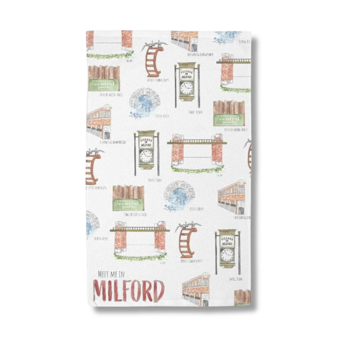 Meet Me in Milford Towel (15" x 25")
