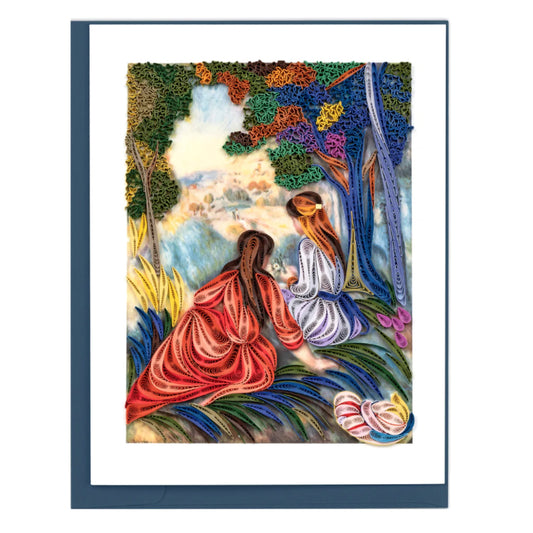 Quilled Artist Series In the Meadow, Renoir Greeting Card