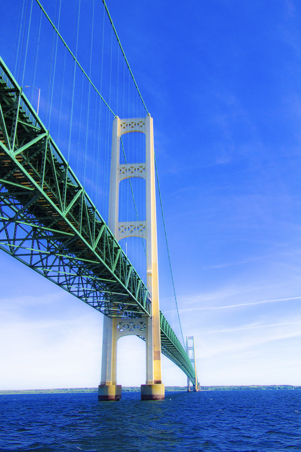 The Mighty Mac, a photograph by Jennifer Wohletz of Mackinac Memories.