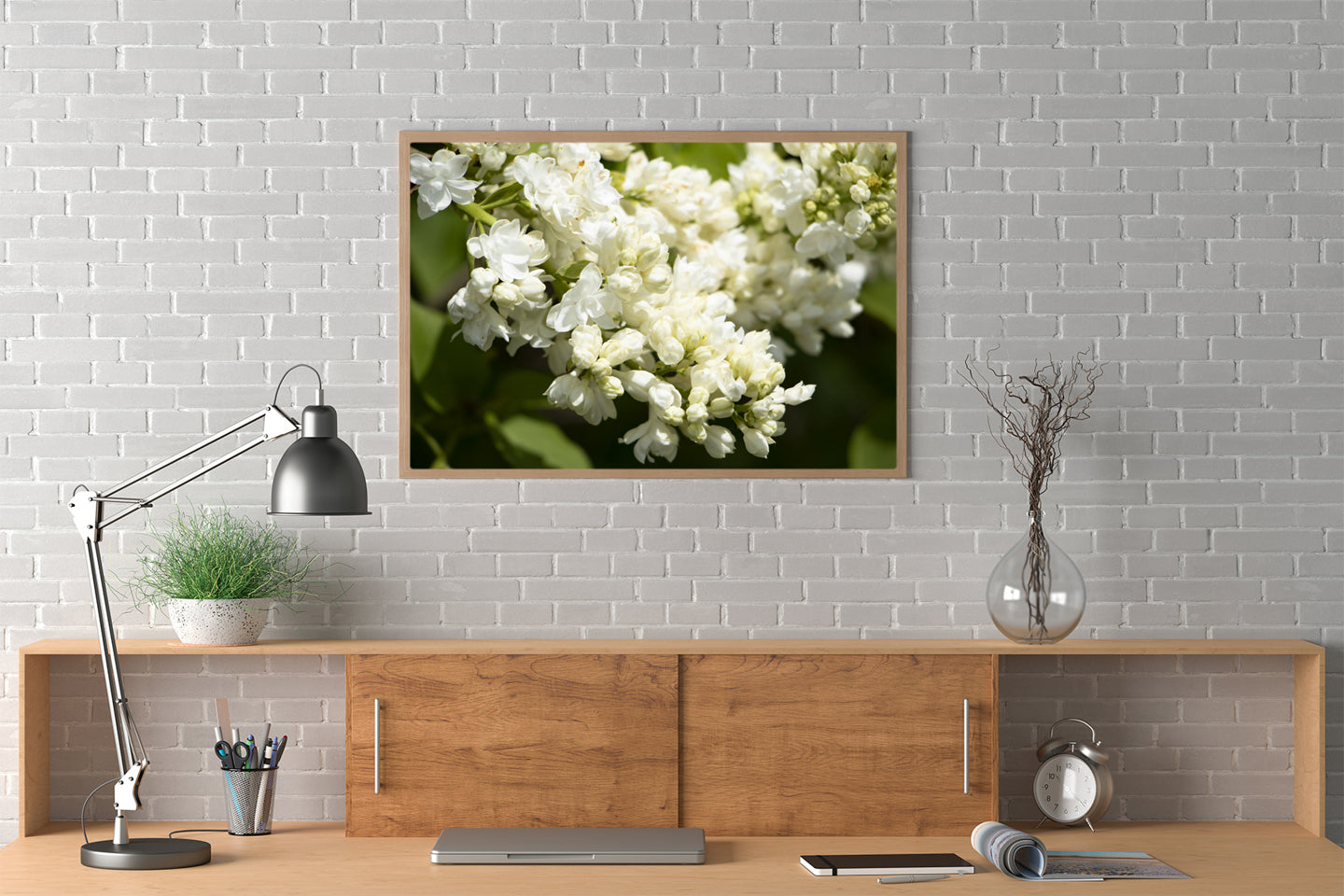 White Lilacs Photograph by Jennifer Wohletz of Mackinac Memories.