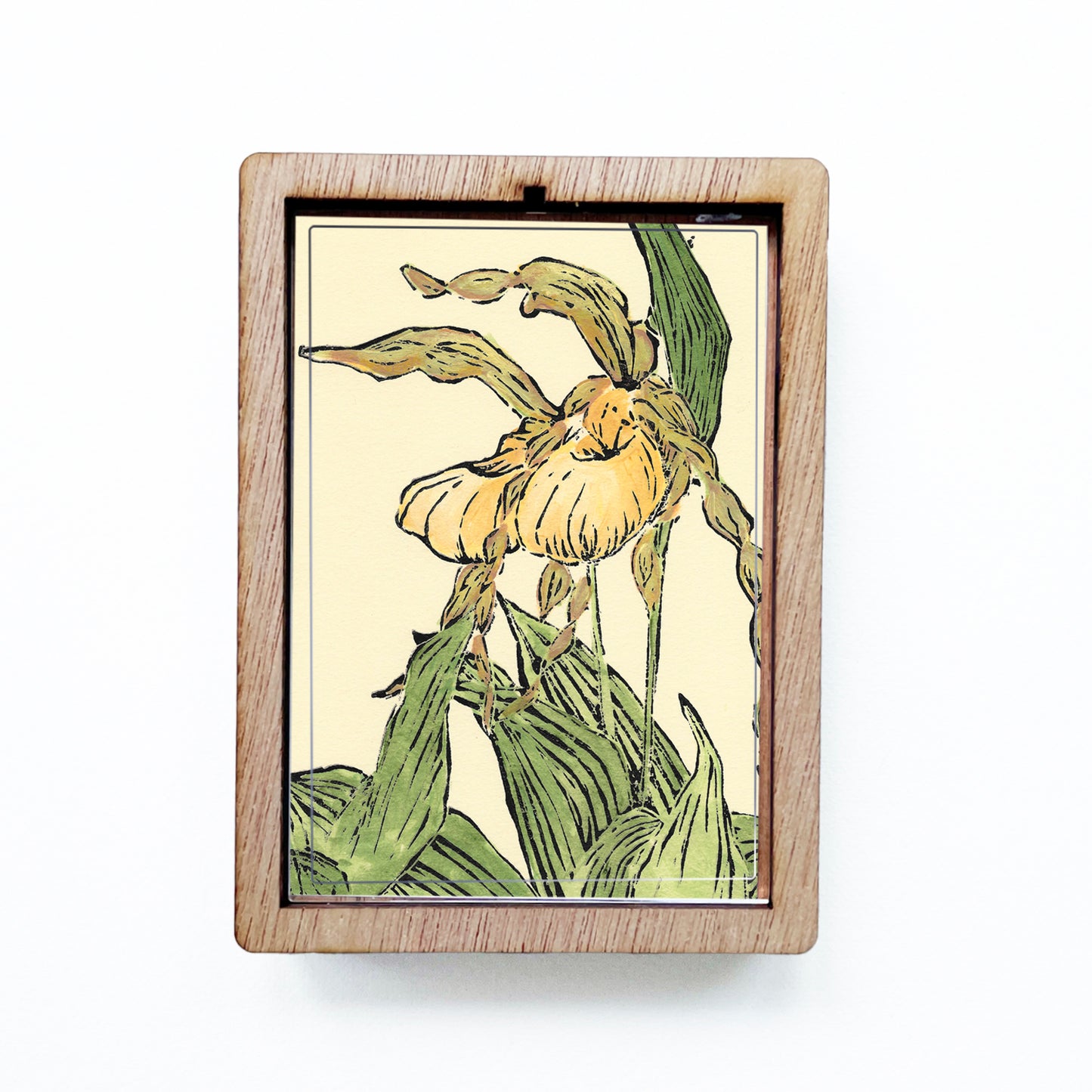 Lady's Slipper Pair Magnet