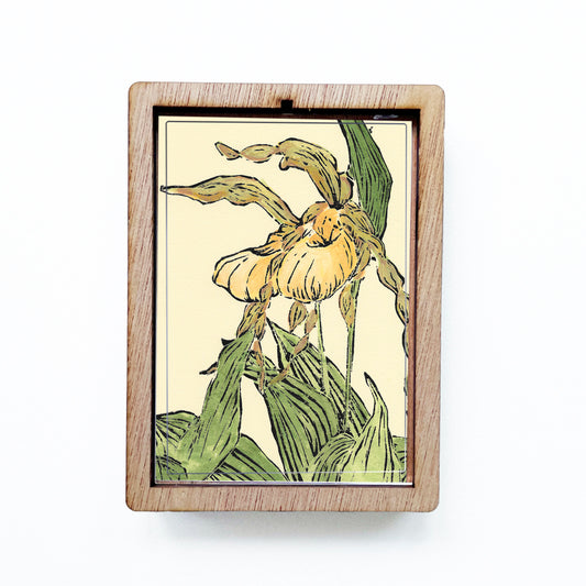 Lady's Slipper Pair Magnet