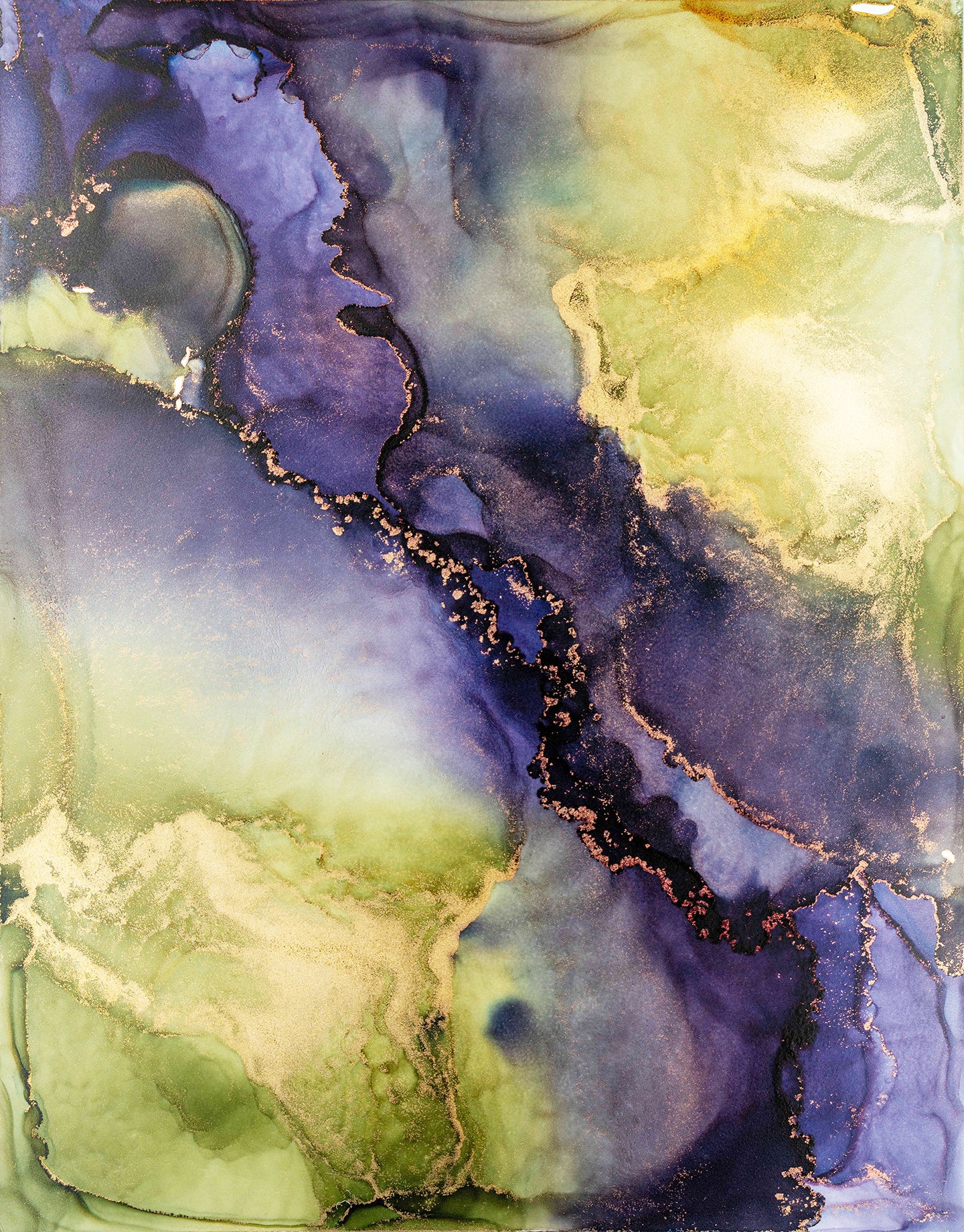 Abstract Art by Patti Wylie 11 x 14 – Alcohol Ink