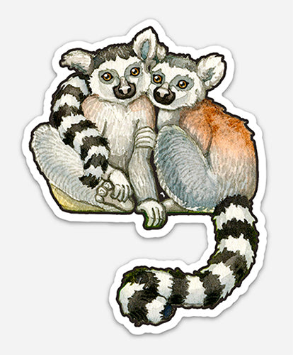 Lemur Vinyl Sticker