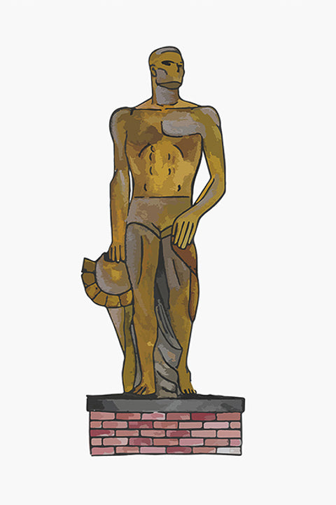 MSU Spartan Statue - Fine Art Print