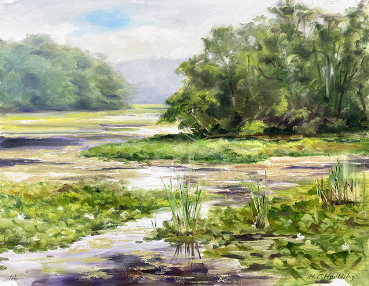 Meandering Marsh - Oil Painting