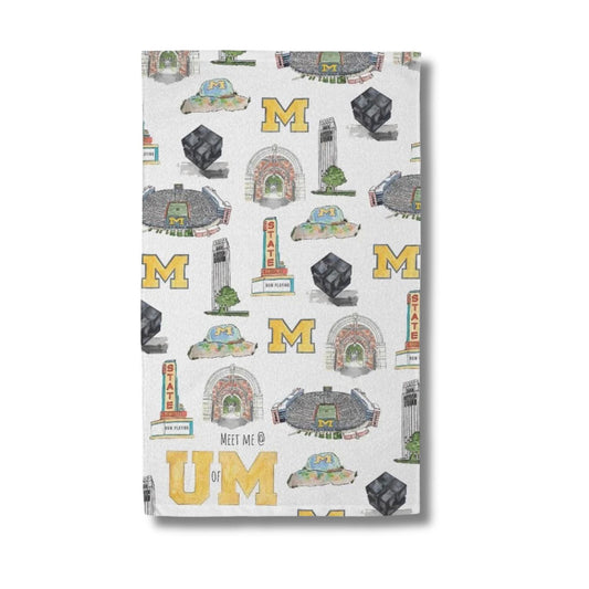 Meet Me at U of M Hand Towel (15" x 25")