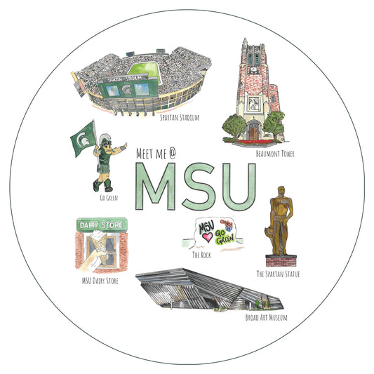 MSU Vinyl Sticker