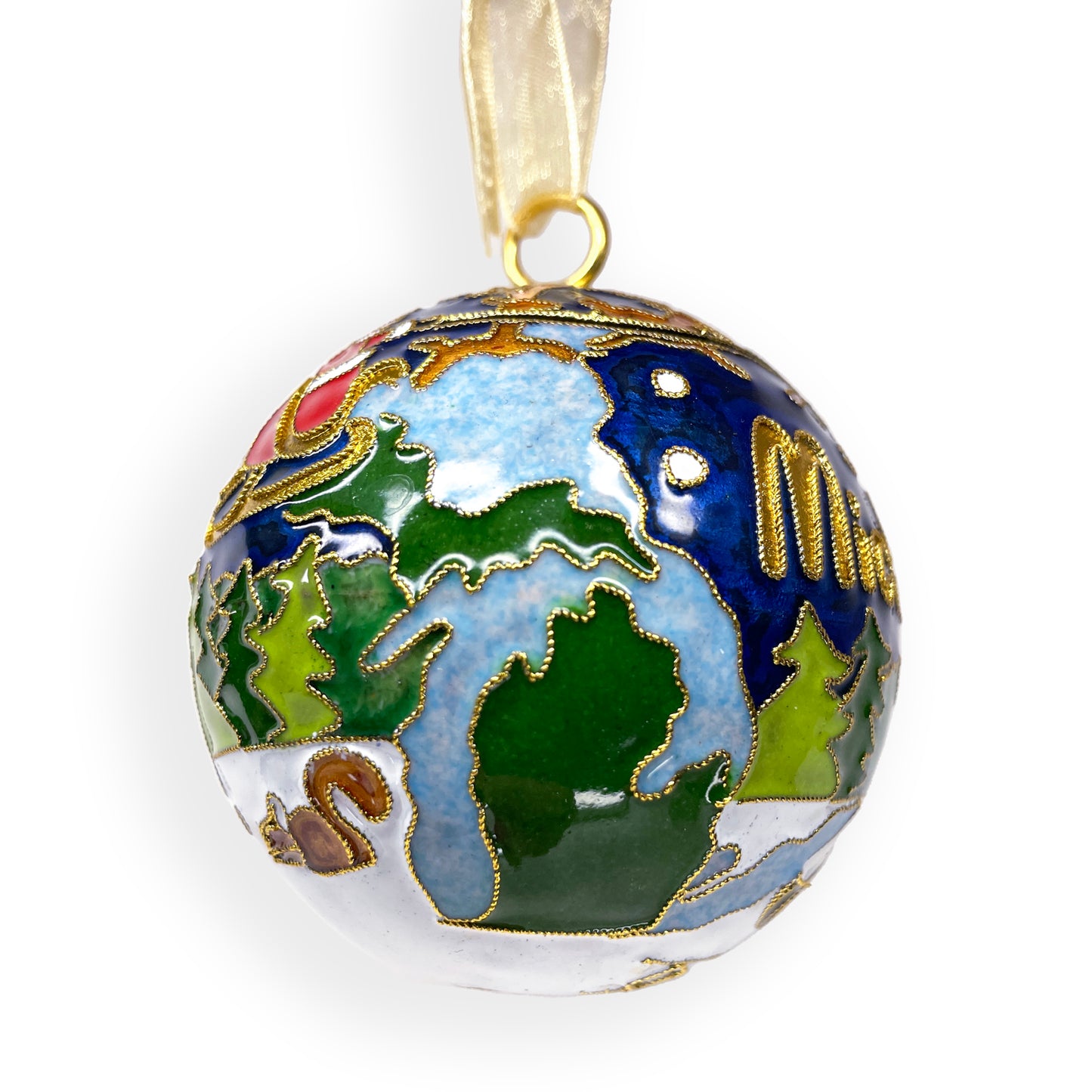 Michigan Cloisonné Ornament