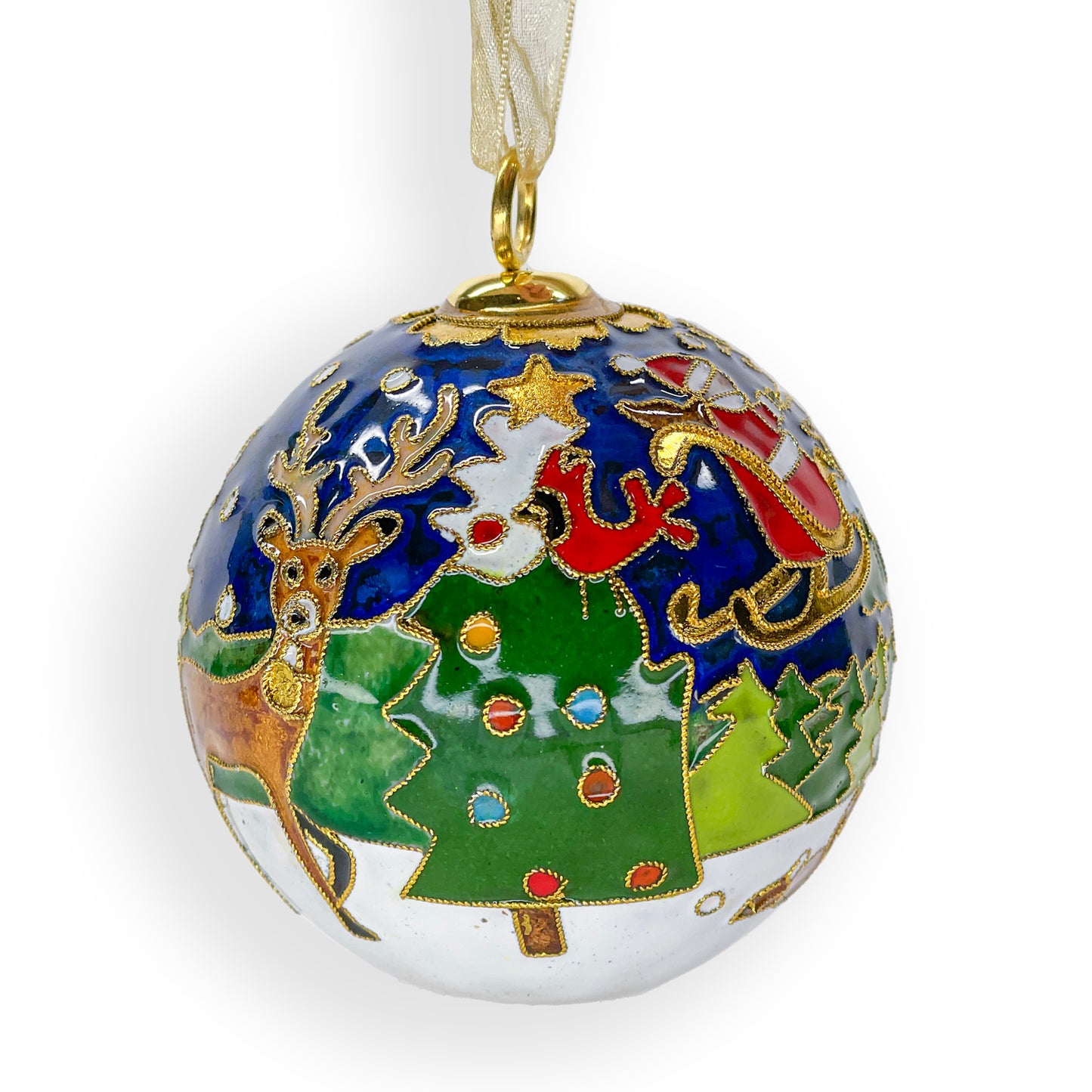 Michigan Cloisonné Ornament
