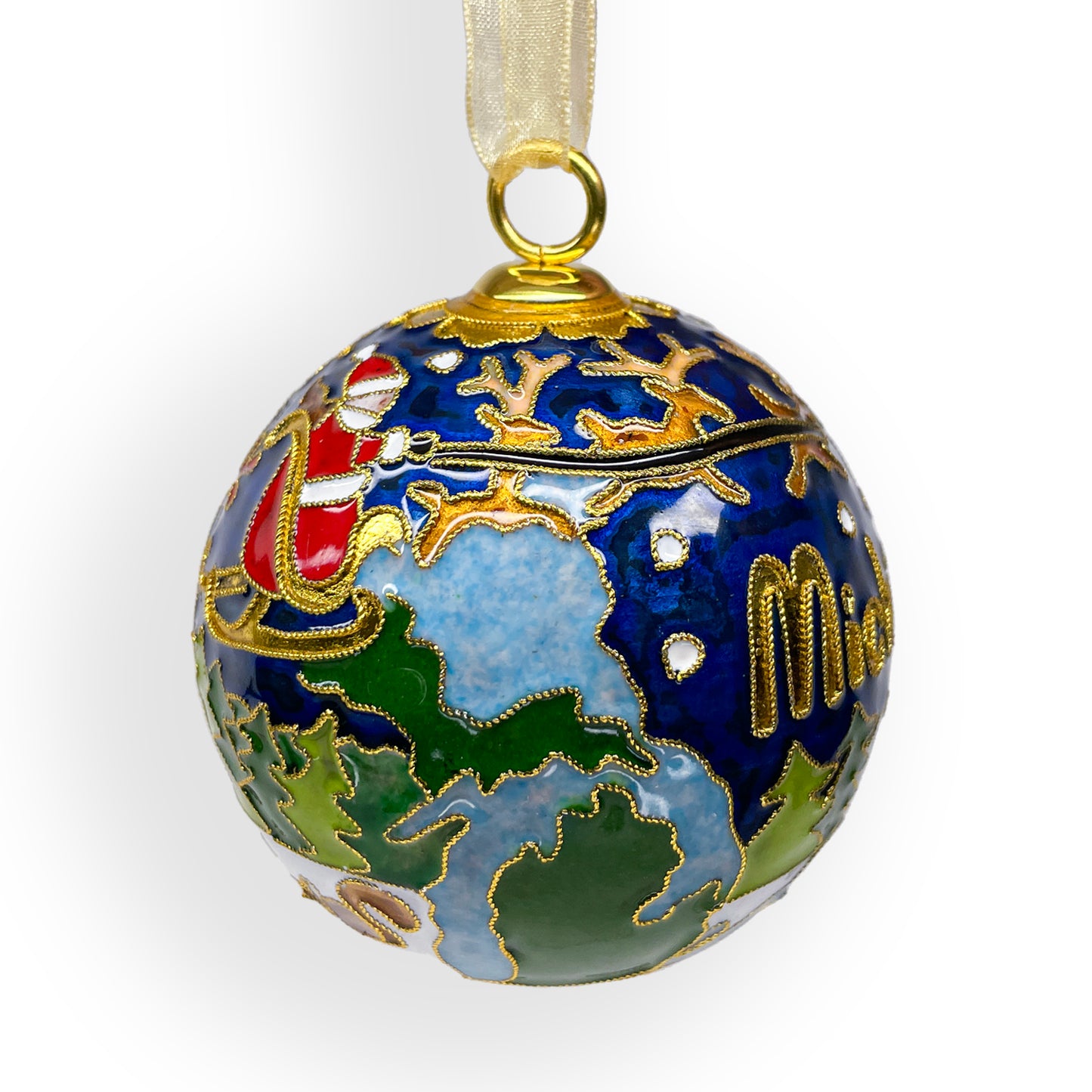 Michigan Cloisonné Ornament