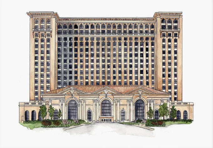 Michigan Train Station - Fine Art Print by Abigail Powers