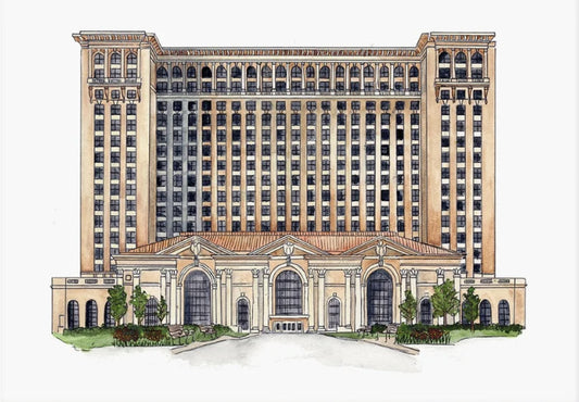 Michigan Train Station - Fine Art Print by Abigail Powers