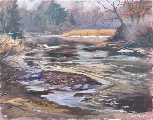 Mid-Winter Marsh - oil