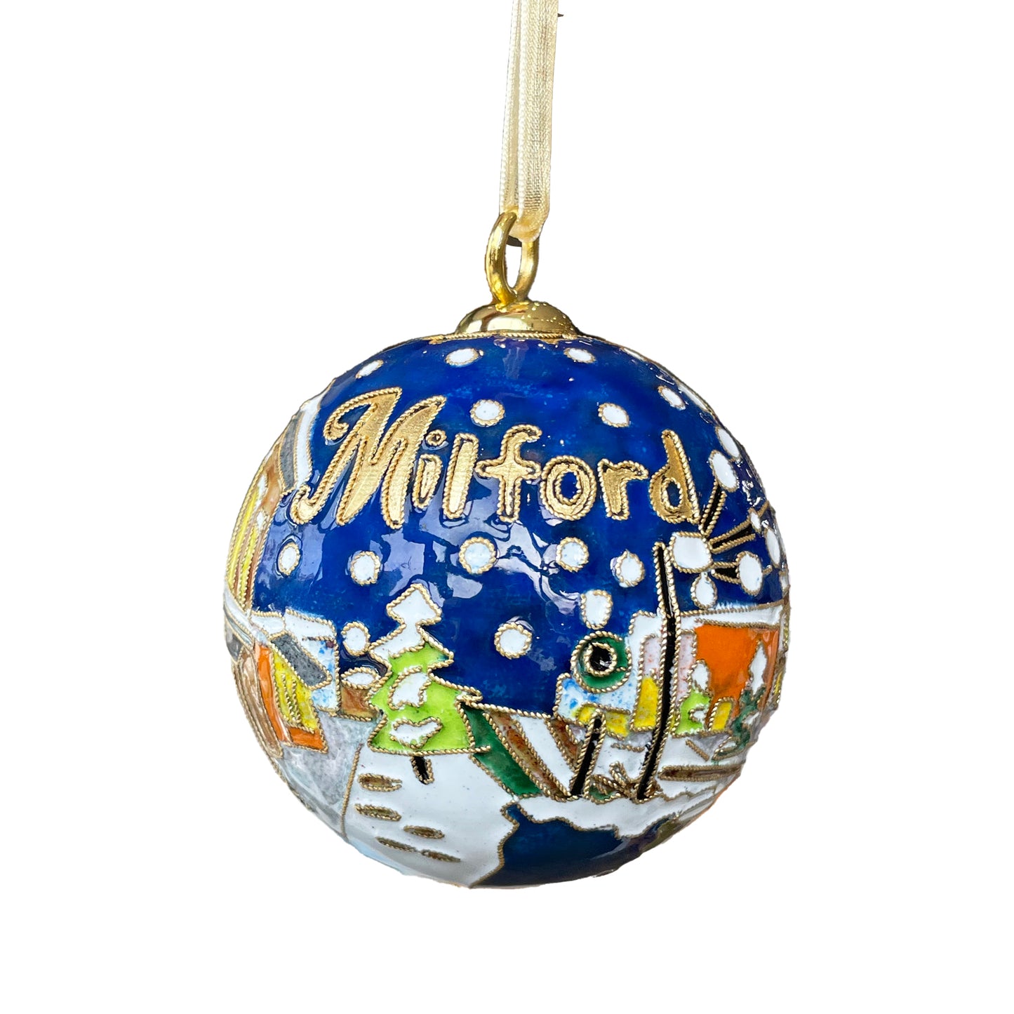 Milford Lights Cloisonné Ornament