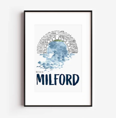 Milford Huron River Bridge - Fine Art Print by Abigail Leigh Designs