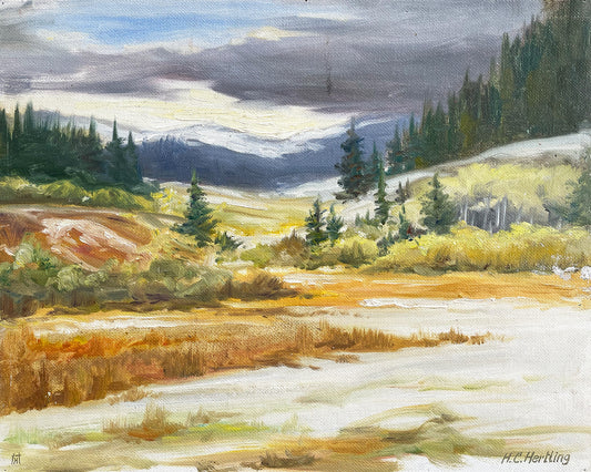 Mountain Valley - Oil Painting