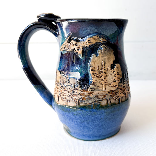 Michigan Mug - Northern Lights Glaze