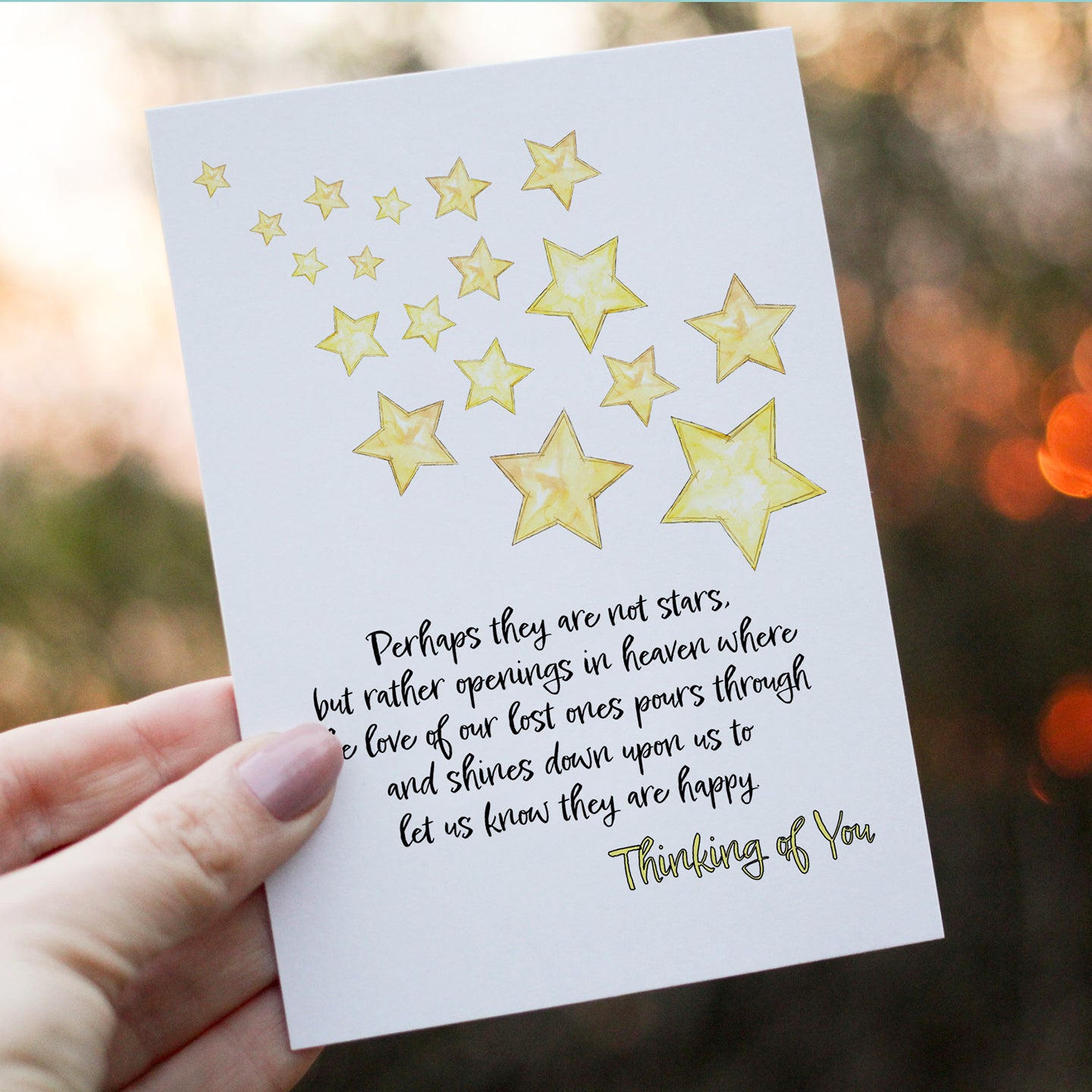 Perhaps Not Stars - Sympathy Card by Abigail Powers