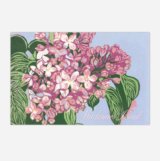 Mackinac Island Lilacs Postcard