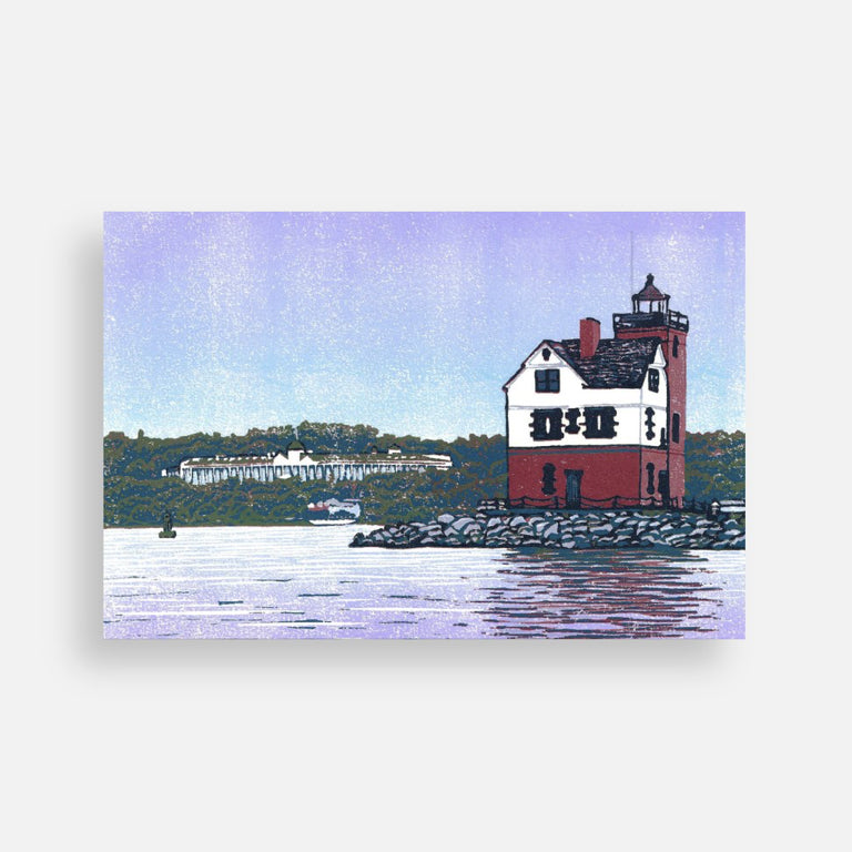 Rounding the Island, a Mackinac Island Postcard by Natalia Wohletz of Peninsula Prints.