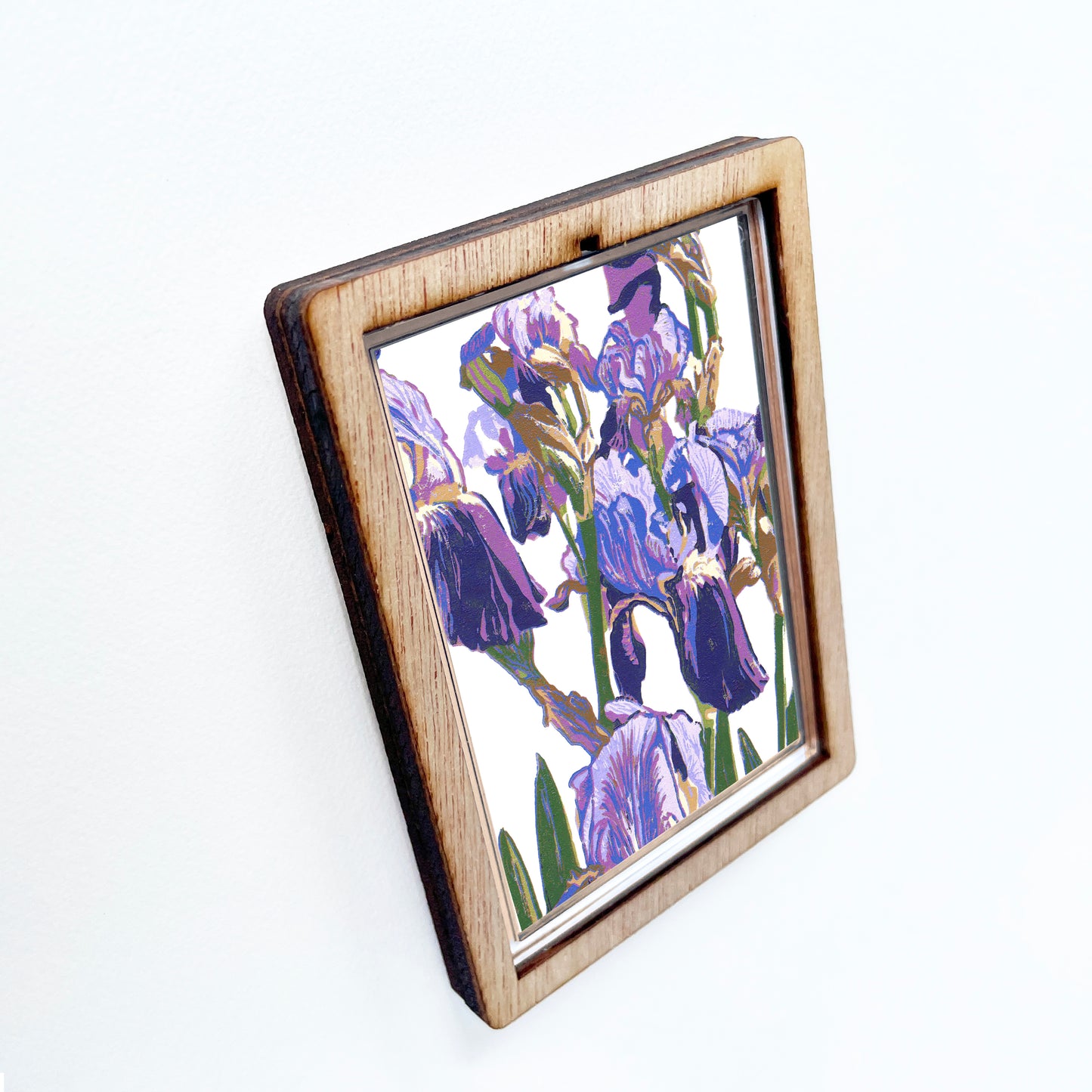 Purple Irises Magnet