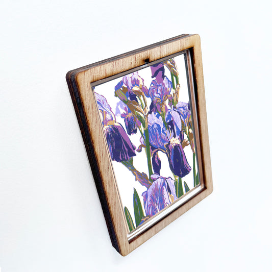 Purple Irises Magnet