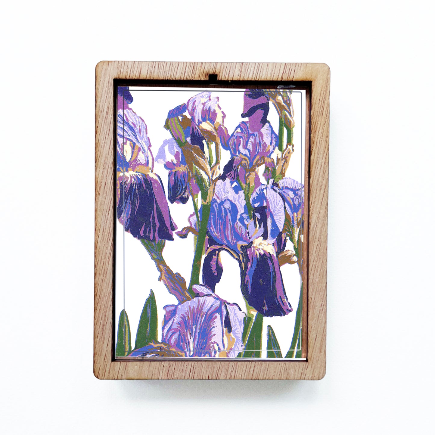 Purple Irises Magnet