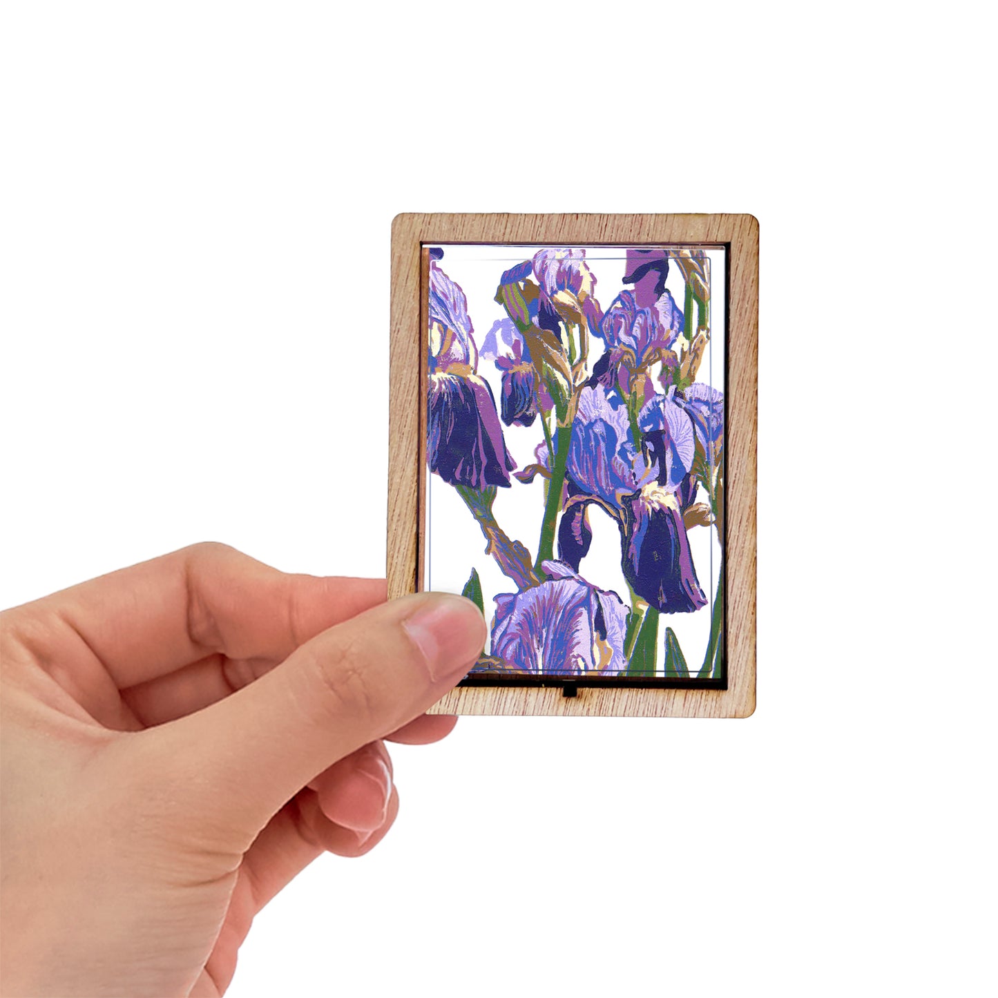 Purple Irises Magnet