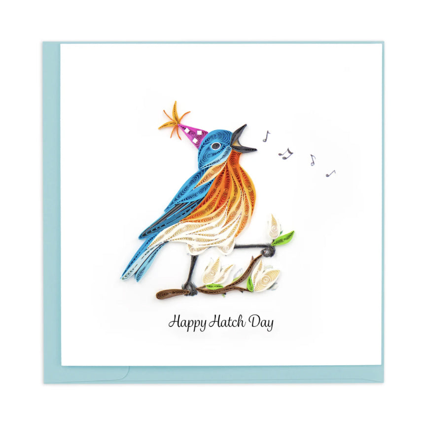 Quilled Hatch Day Birthday Card