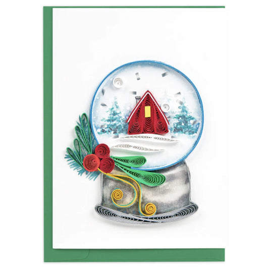 Quilled Snow Globe Gift Enclosure Mini Card