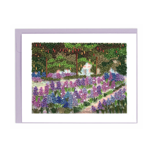 Quilled The Artist's Garden at Giverny, Monet Card