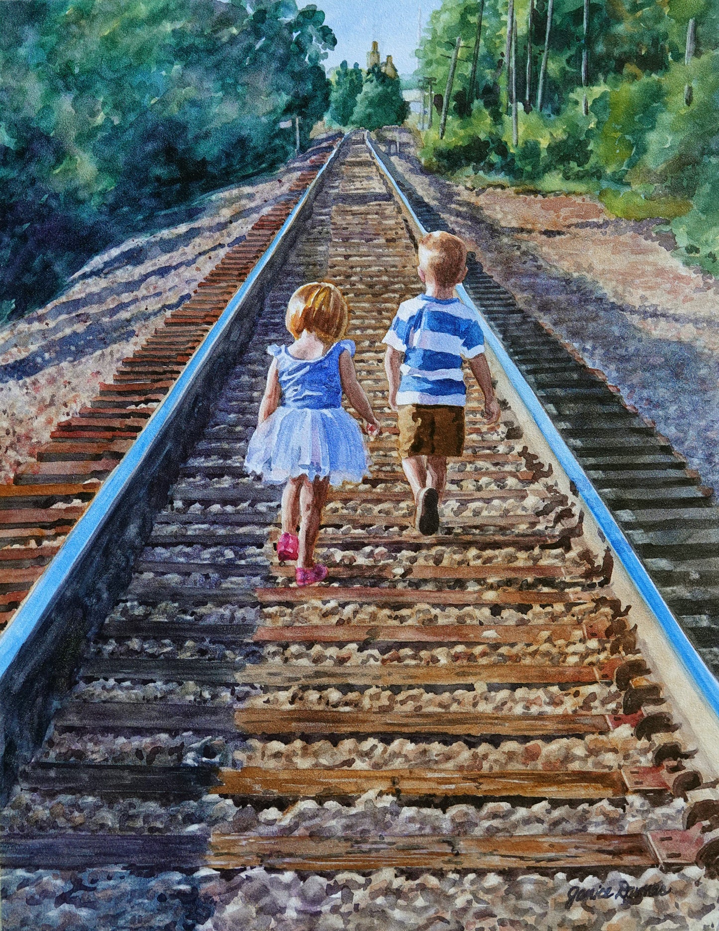 Commissioned Watercolor Paintings by Janice Dumas.