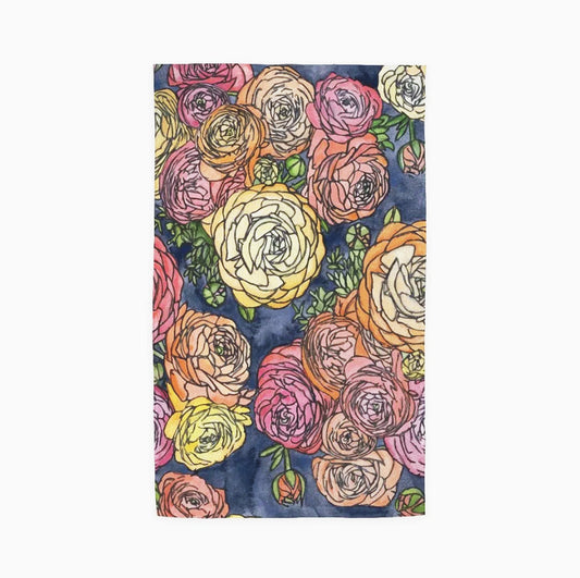 Ranunculus Towel by Abigail Leigh Designs.